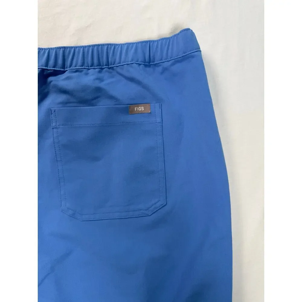 Figs Cairo Cargo Scrub Pants Light Blue Mens Size 2XL New Straight Leg